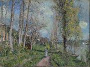 Alfred Sisley Banks of the Seine at By oil painting artist